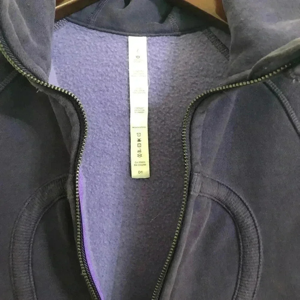 Lululemon Purple Scuba  Hoodie Size 2 - Picture 8 of 13